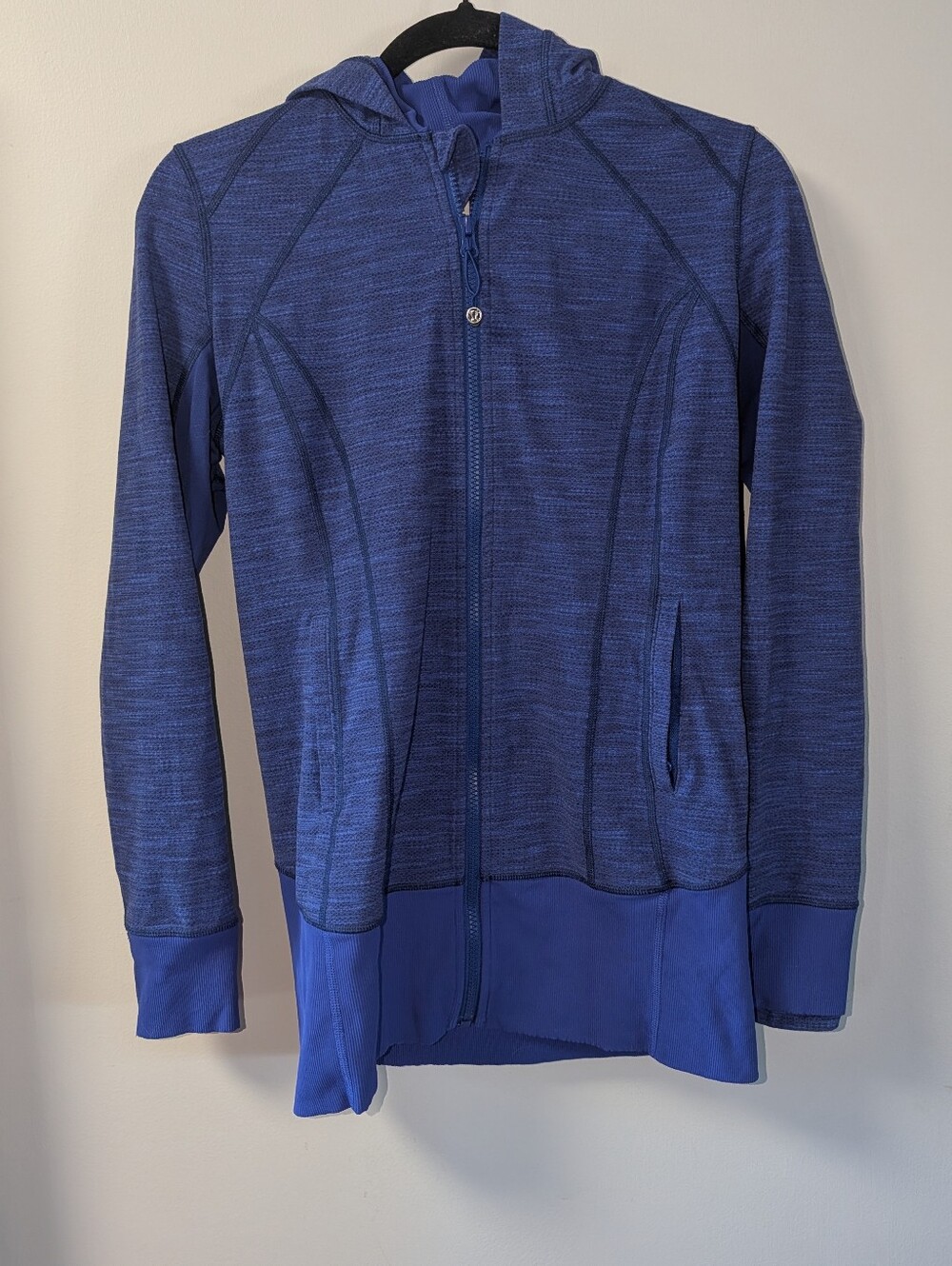 8 Lululemon Athletica Daily Practice Royal Blue Zip Hoodie